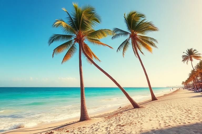 Handyman services near Fort Lauderdale Beach — Fort Lauderdale beach with palm trees